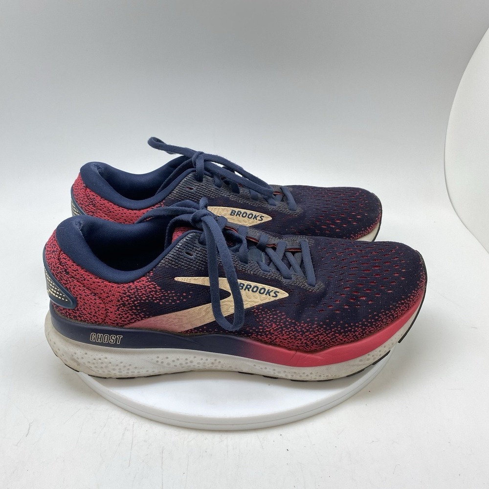 Brooks Sneakers Womens 9.5 B Ghost 16 1204071B422 Blue Running Athletic Shoes